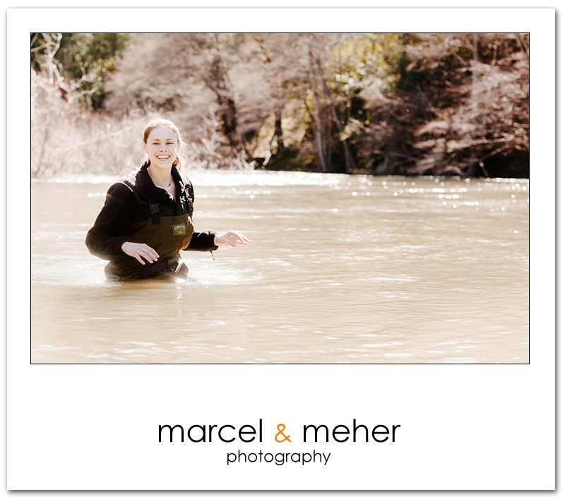 Fly Fishing engagement session in Sonoma County, Russian River